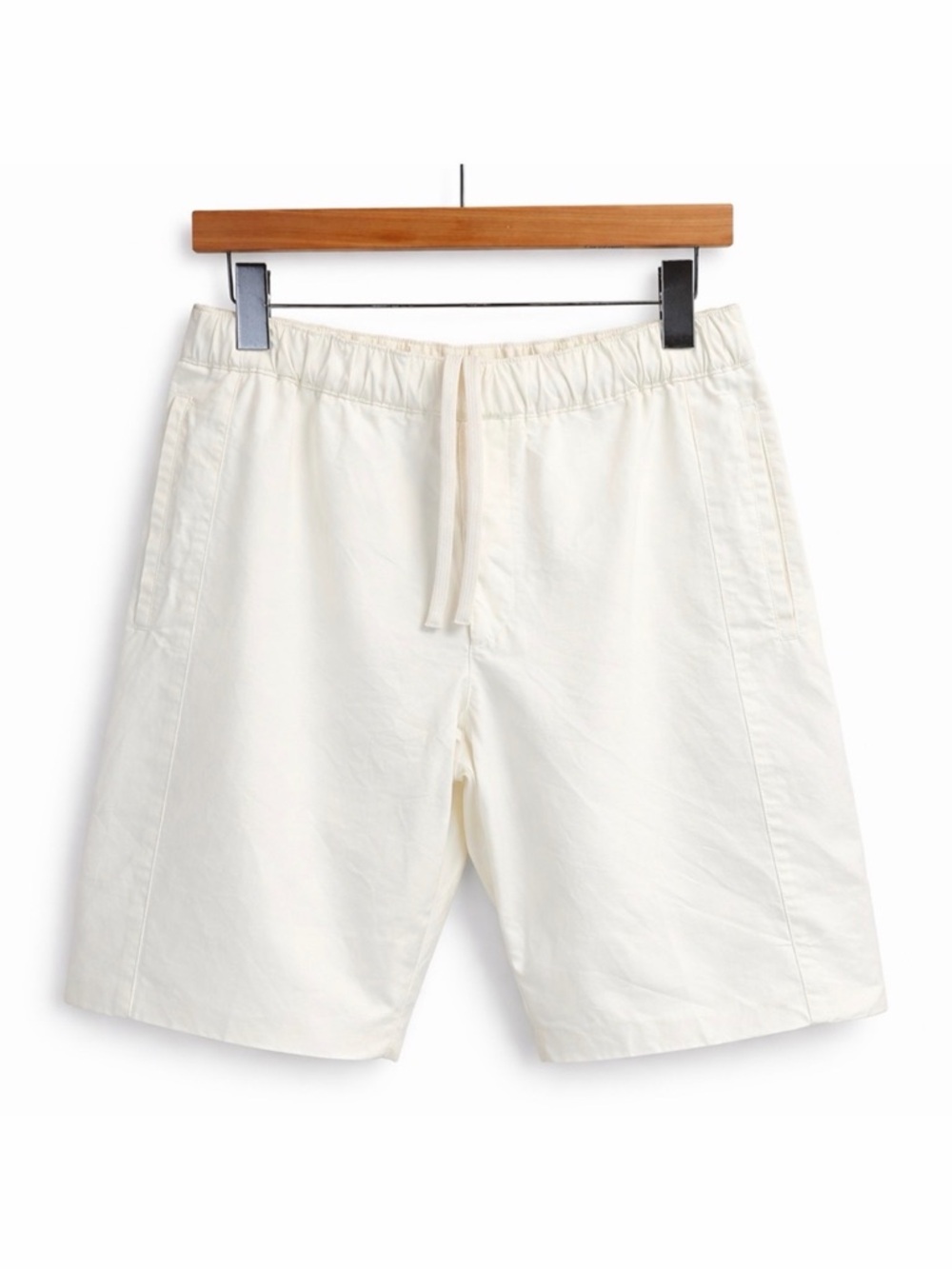 Alexander McQueen White Cotton Drawstring Shorts 46 Luxury Minimal Designer